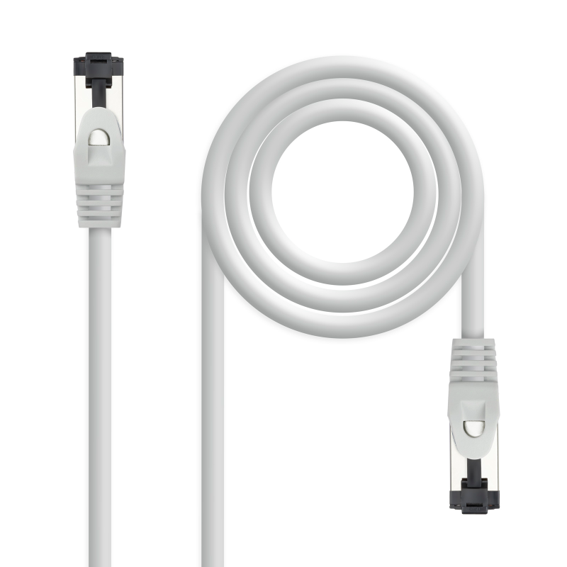 CABLE DE RED LATIGUILLO SSTP CAT8.1 AWG26 1.5 M GRIS NANOCABLE