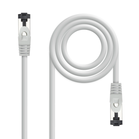 CABLE DE RED LATIGUILLO SSTP CAT8.1 AWG26 1.5 M GRIS NANOCABLE