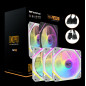 KIT 3 VENTILADORES AUXILIAR DM-12 120 PRO A-RGB BLANCO DARKFLASH