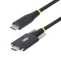 Cable usb tipo c a usb tipo c con fijacion por tornillo startech 2m - macho - macho - negro