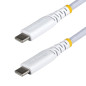 Cable usb tipo c startech 3m - macho - macho - blanco trenzado