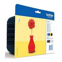Pack 4 cartuchos tinta brother lc121valbp negro cian magenta amarillo 