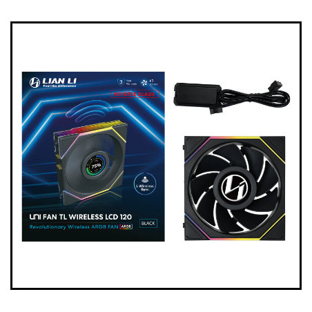 Ventilador caja gaming lian li unifan tl - lcd inalambrico argb 120mm 