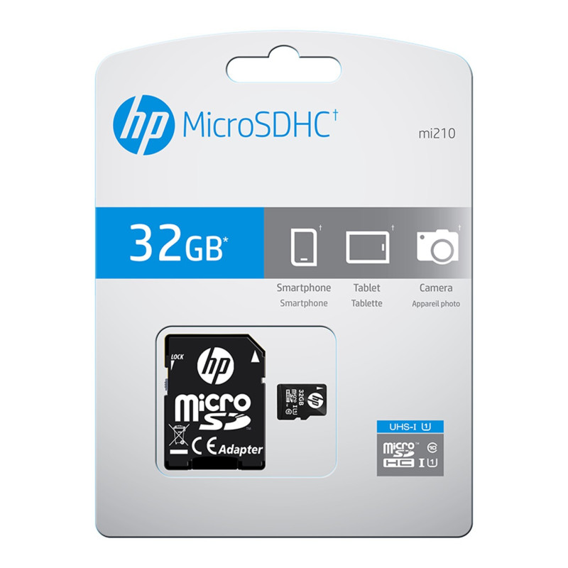 Tarjeta memoria micro secure digital sd hp 32gb class 10 u1
