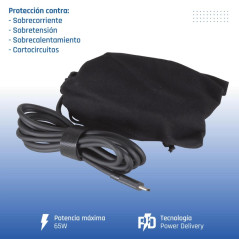 iggual Cargador portátil y móvil tipo C PD 65W
