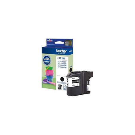 Cartucho tinta brother lc221bk negro 260 paginas dcpj562dw - mfcj480dw