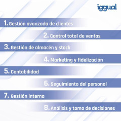 iggual TPV 15,6 N100 8+256GB W11Pro + Software