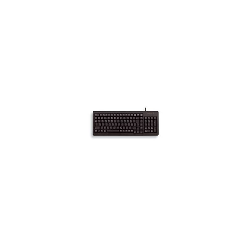 Teclado cherry slim reducida pad numerico usb negro