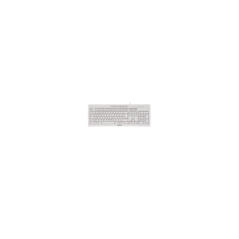 Teclado cherry stream 3.0 usb ultraplano blanco