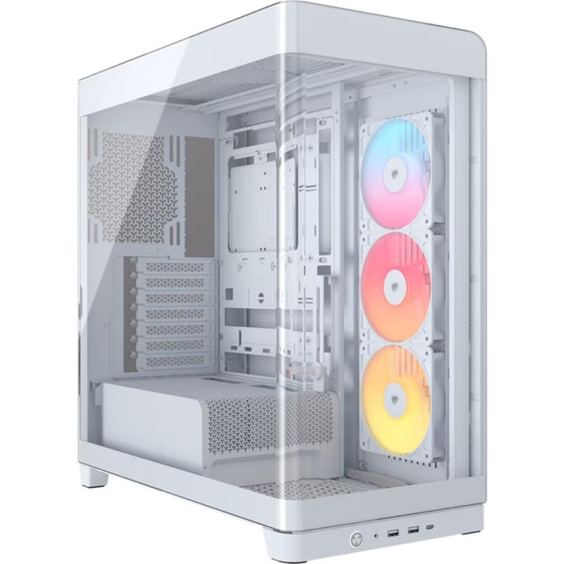 Caja ordenador gaming corsair 4500x rs - r argb atx cristal templado blanca