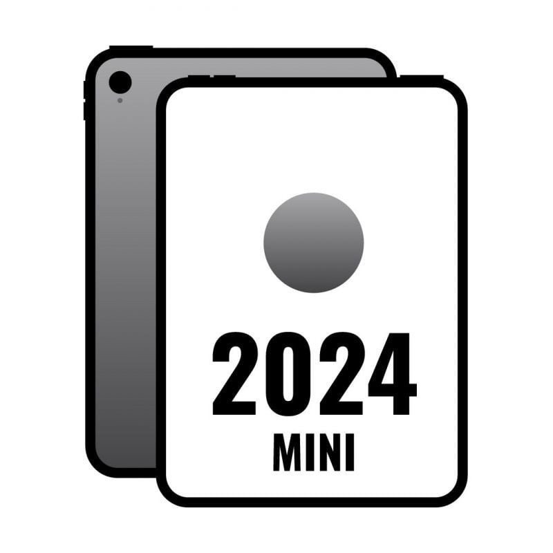 iPad Mini 8.3 2024 7th WiFi Cell/ A17 Pro/ 256GB/ 5G/ Gris Espacial - MXPT3TY/A