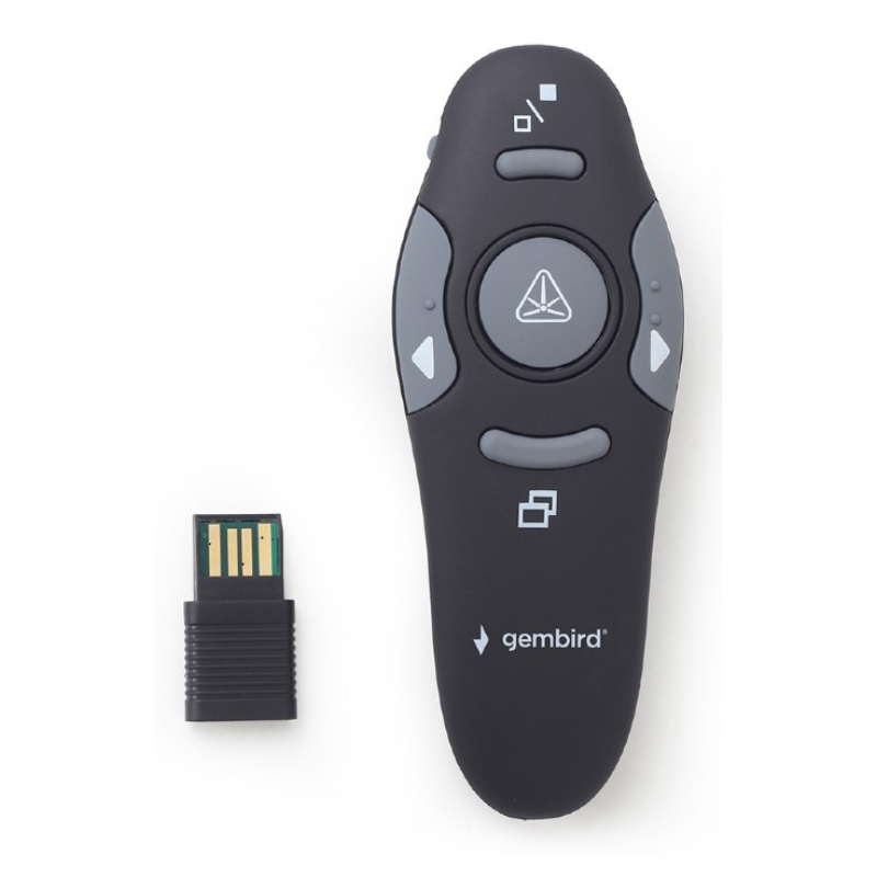 Gembird WP-L-11 apuntador inalámbricos RF Negro