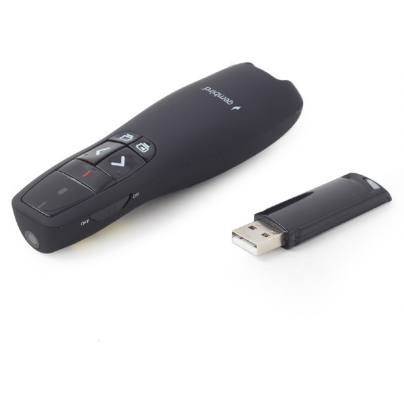 Gembird WP-L-12 apuntador inalámbricos RF Negro