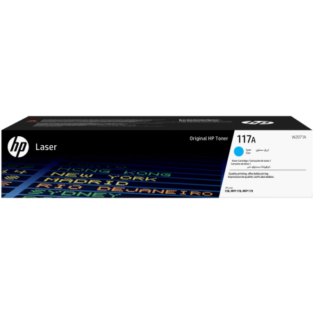 HP Cartucho de tóner Original Laser 117A cian