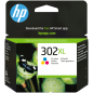 HP Cartucho de tinta original 302XL de alta capacidad tricolor