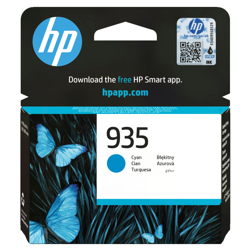 HP Cartucho de tinta original 935 cian