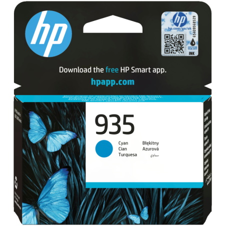 HP Cartucho de tinta original 935 cian