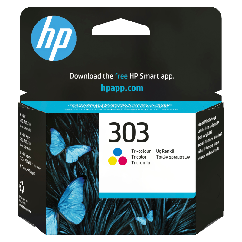 HP Cartucho de tinta Original 303 tricolor