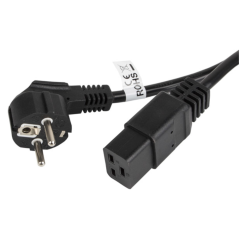 Lanberg CA-C19C-10CC-0018-BK cable de transmisión Negro 1,8 m CEE7/7 C