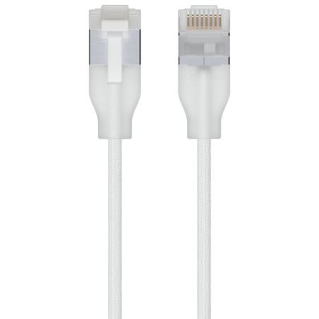 Ubiquiti UACC-Cable-Patch-EL-C6A-3M-W cable de red Translúcido, Blanco Cat6a
