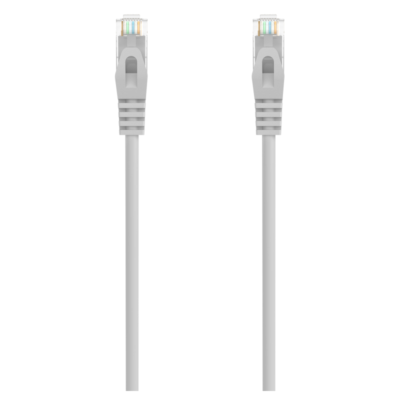 AISENS Cable de Red Latiguillo RJ45 LSZH Cat.6A 500 Mhz UTP AWG24, Gris, 30CM
