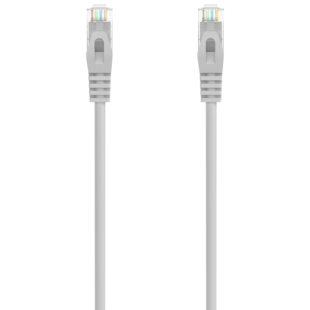 AISENS Cable de Red Latiguillo RJ45 LSZH Cat.6A 500 Mhz UTP AWG24, Gris, 30CM