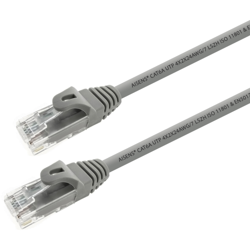 AISENS A145-0325 cable de red Gris 0,5 m Cat6a U/UTP (UTP)