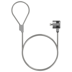 AISENS Cable de Seguridad con Cerradura de Llave para Ordenador, Monit