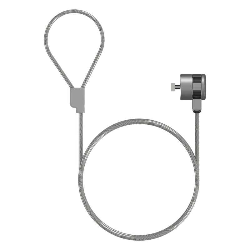 AISENS Cable de Seguridad con Cerradura de Llave para Ordenador, Monitor, Portatil 1.5 m