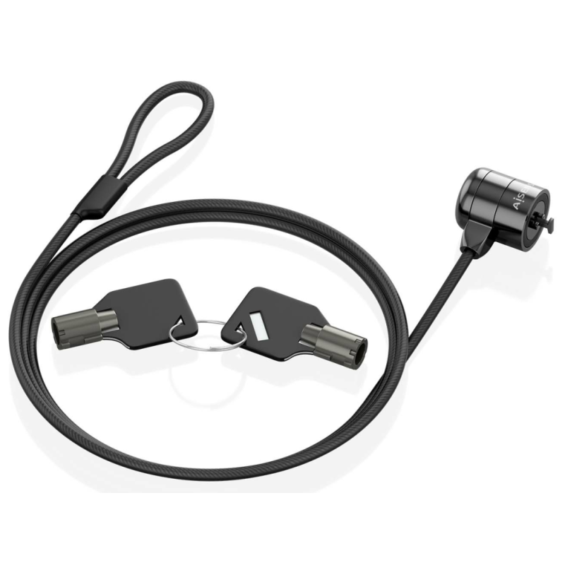 AISENS ASLK-D40K04-BK cable antirrobo Negro 1,5 m
