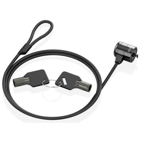 AISENS ASLK-D40K04-BK cable antirrobo Negro 1,5 m