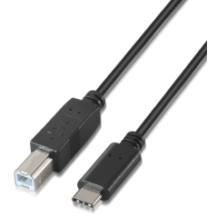 AISENS A107-0054 cable USB USB 2.0 2 m USB C USB B Negro