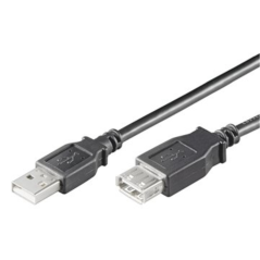 Ewent EC1012 cable USB 1,8 m USB 2.0 USB A Negro