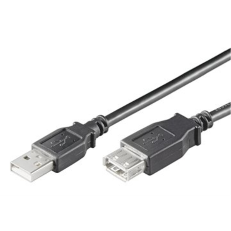 Ewent EC1012 cable USB 1,8 m USB 2.0 USB A Negro