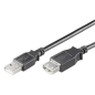 Ewent EC1012 cable USB 1,8 m USB 2.0 USB A Negro
