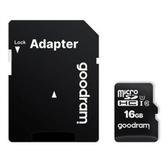 Tarjeta de memoria micro sd goodram 16gb m1aa cl10 uhs - i u1 + adapta