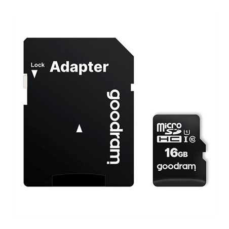 Tarjeta de memoria micro sd goodram 16gb m1aa cl10 uhs - i u1 + adaptador