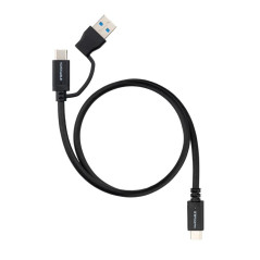 Nanocable Cable USB-C+USB-A/USB-C 3.2 GEN2 0.5M