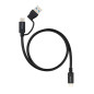 Nanocable Cable USB-C+USB-A/USB-C 3.2 GEN2 0.5M