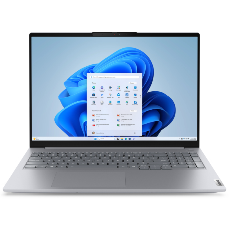 Lenovo ThinkBook 16 G8 IAL Intel Core Ultra 5 225U Portátil 40,6 cm (16) WUXGA 16 GB DDR5-SDRAM 512 GB SSD Wi-Fi 6E (802.11ax) W
