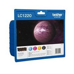 Cartucho tinta brother lc1220bkbp paquete de 4 300 paginas dcpj525w - 