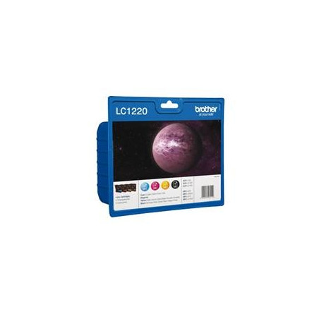 Cartucho tinta brother lc1220bkbp paquete de 4 300 paginas dcpj525w - 
