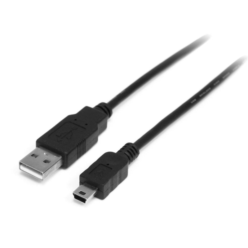 Cable usb tipo a a mini usb tipo b startech 0.5m - macho - macho - negro