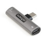 Adaptador audio y carga usb tipo c startech macho - hembra