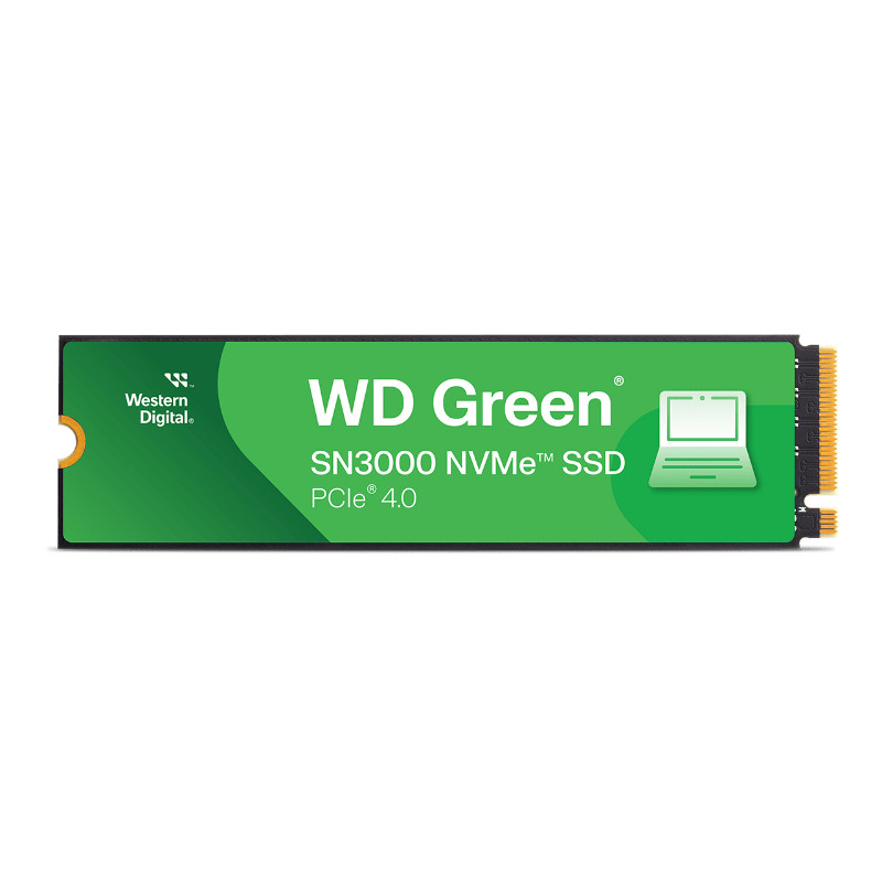 1 TB SSD SERIE M.2 2280 PCIe GREEN NVME SN3000 WD