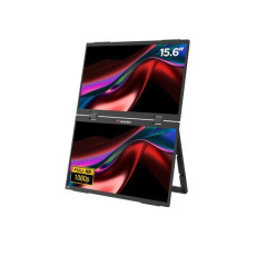 Monitor led portatil doble 15.6 pulgadas verbatim s - ips - fhd - hdmi