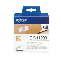 Etiquetas papel precortada brother dk11209 29 x 62 mm 400e ql - 500a q