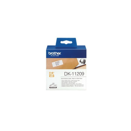 Etiquetas papel precortada brother dk11209 29 x 62 mm 400e ql - 500a q