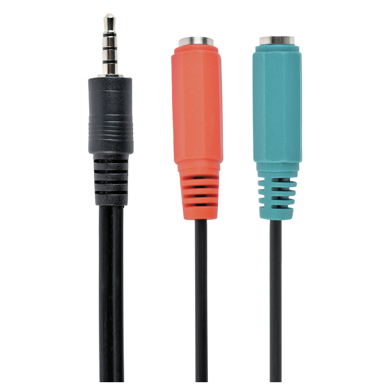 Gembird CCA-417 cable de audio 0,2 m 3,5mm 2 x 3.5mm Negro