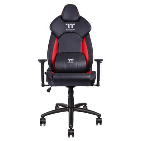 Thermaltake GGC-VCO-BRLWDS-01 silla para videojuegos Butaca para jugar Asiento acolchado Negro, Rojo